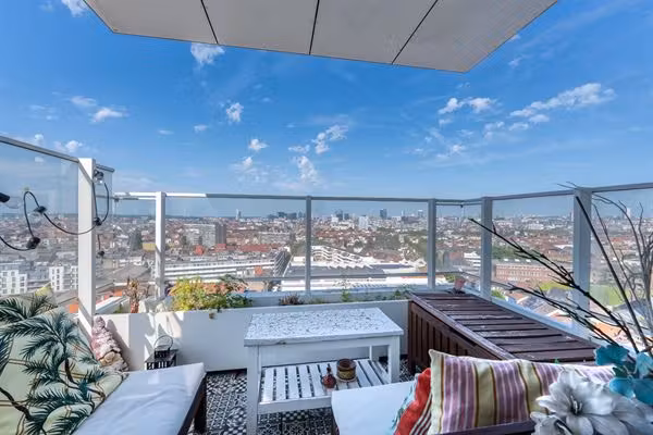 Gemeubeld appartement met panoramisch zicht op Brussel - 2