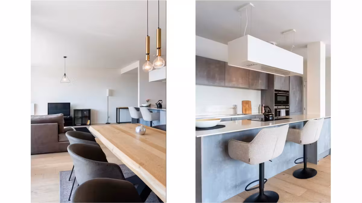 Bemeubeld 3-slaapkamerappartement met terrassen