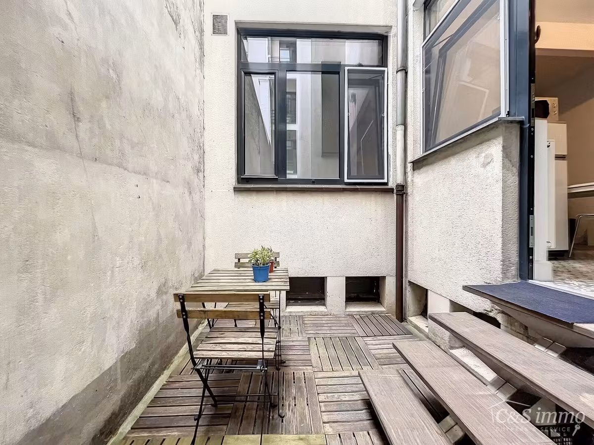 Studio meublé avec terrasse sur la Britselei - 2