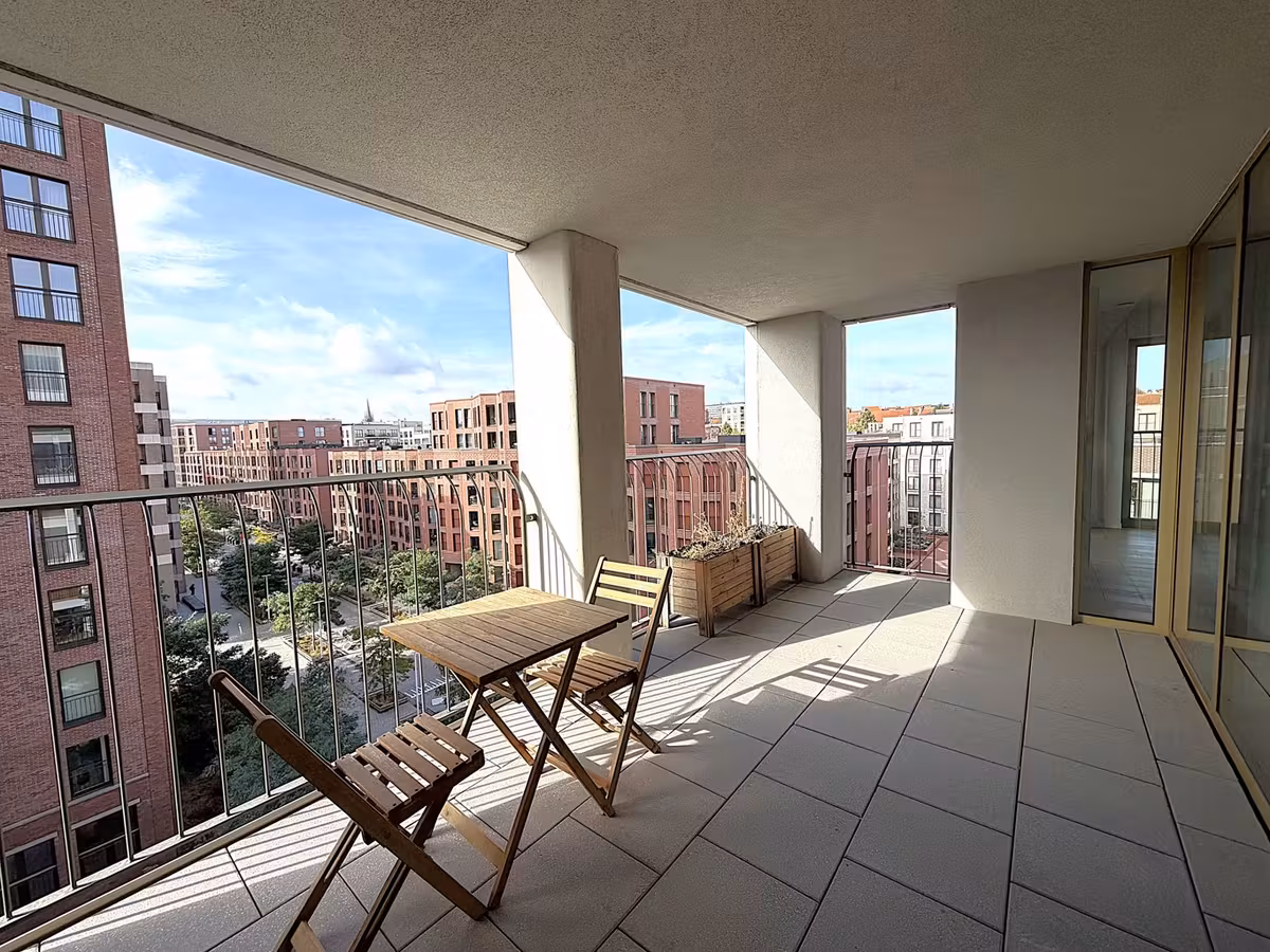 Ruim appartement van 110 m² met terras in Brussel