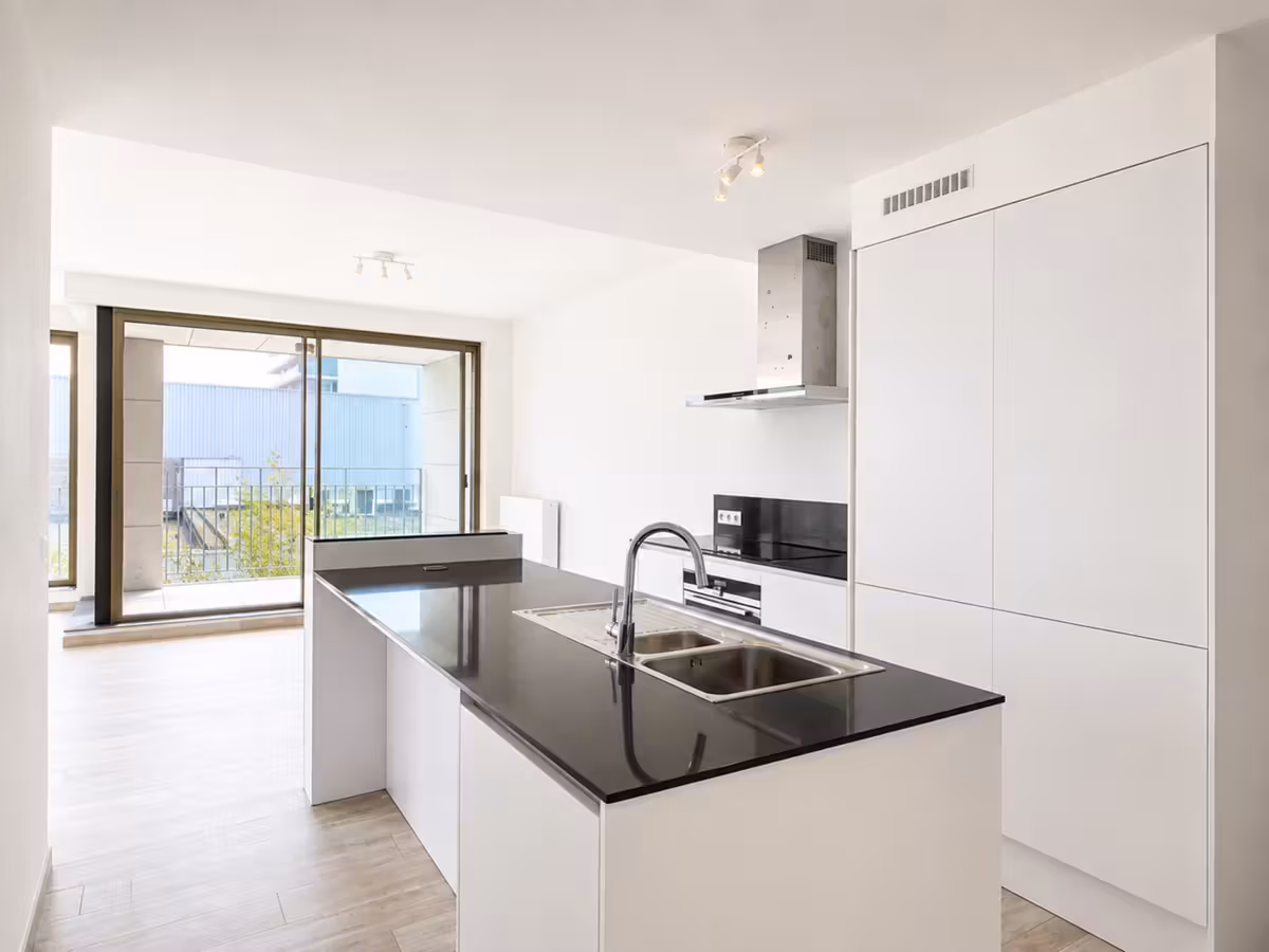 Riant tweeslaapkamerappartement met terras op het Eilandje - 3