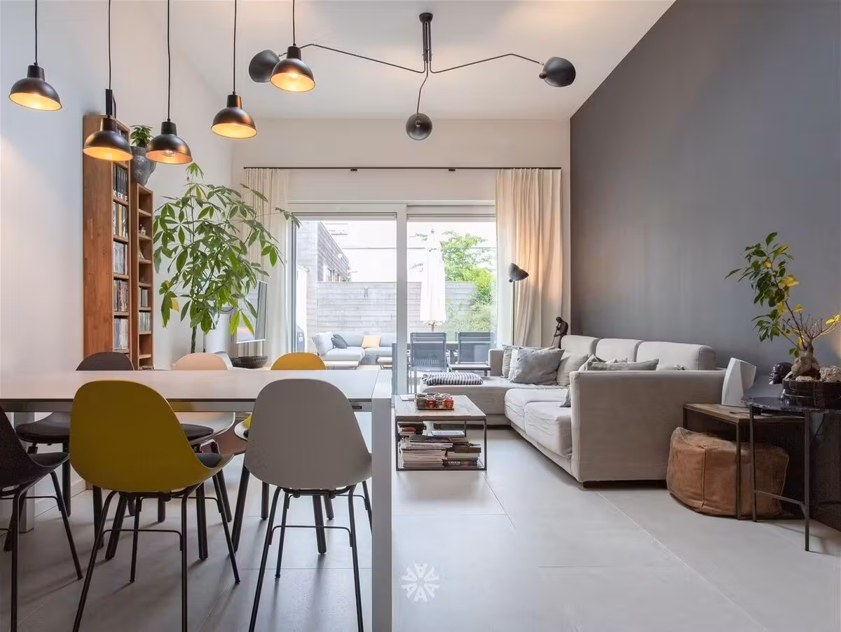 Furnished terraced house with sunny garden for rent in Ghent