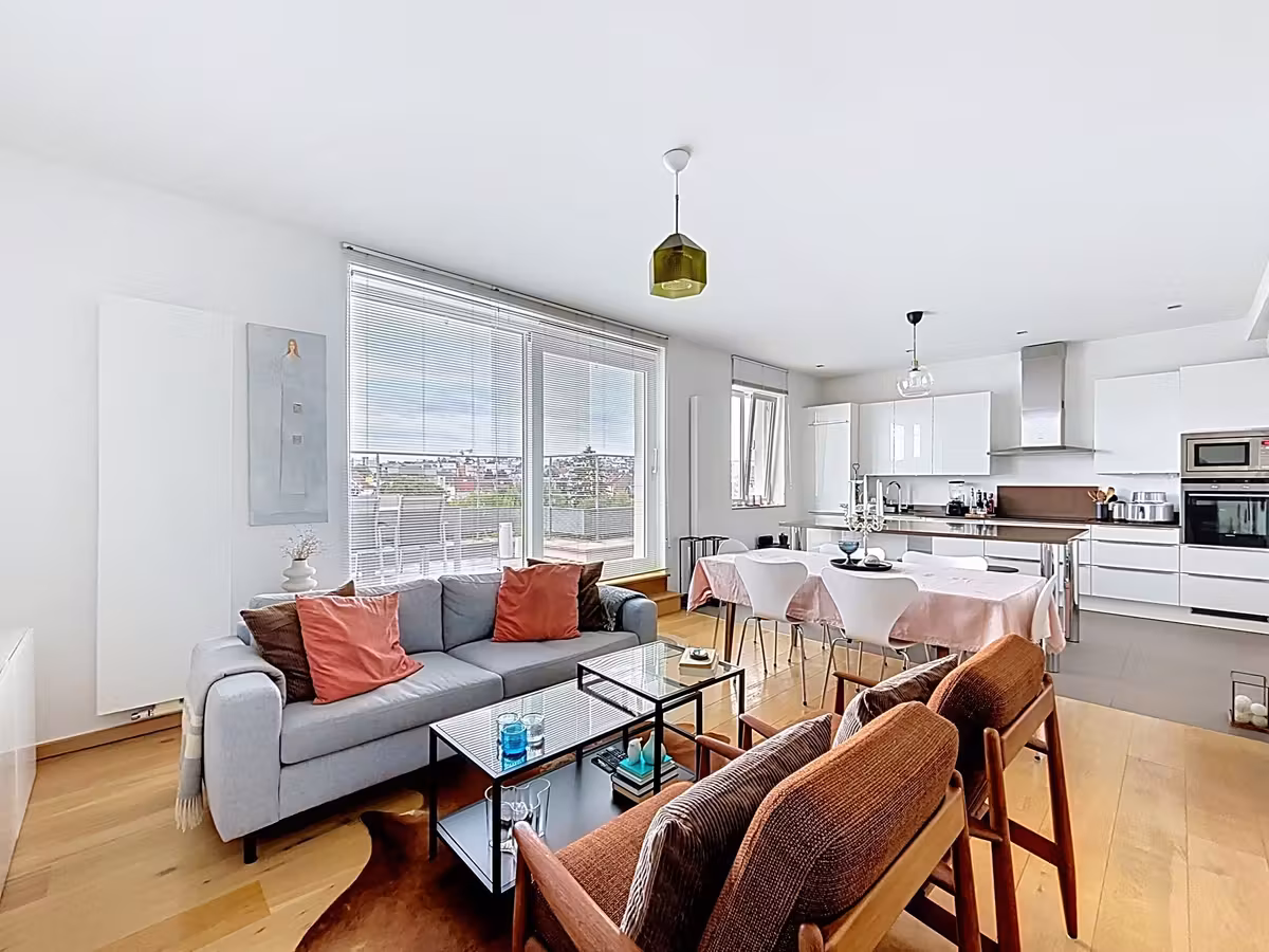 Elsene: Appartement met 2 slaapkamers + terrassen + parking. - 4