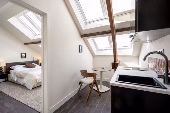 Uniek co-housing concept: volledig gemeubelde studio's - 11