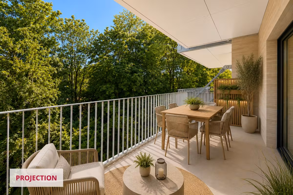 Mooi 2-slaapkamerappartement met groot terras in Evere - 2